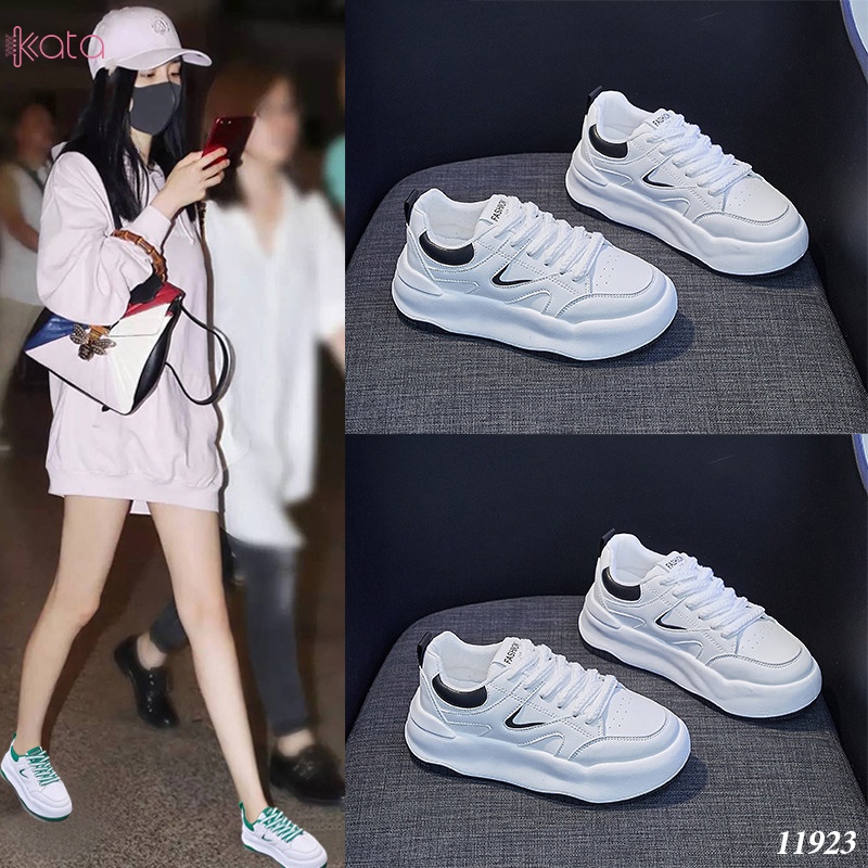 Giày trắng sneakers street phong cách Hàn Quốc nữ 11923