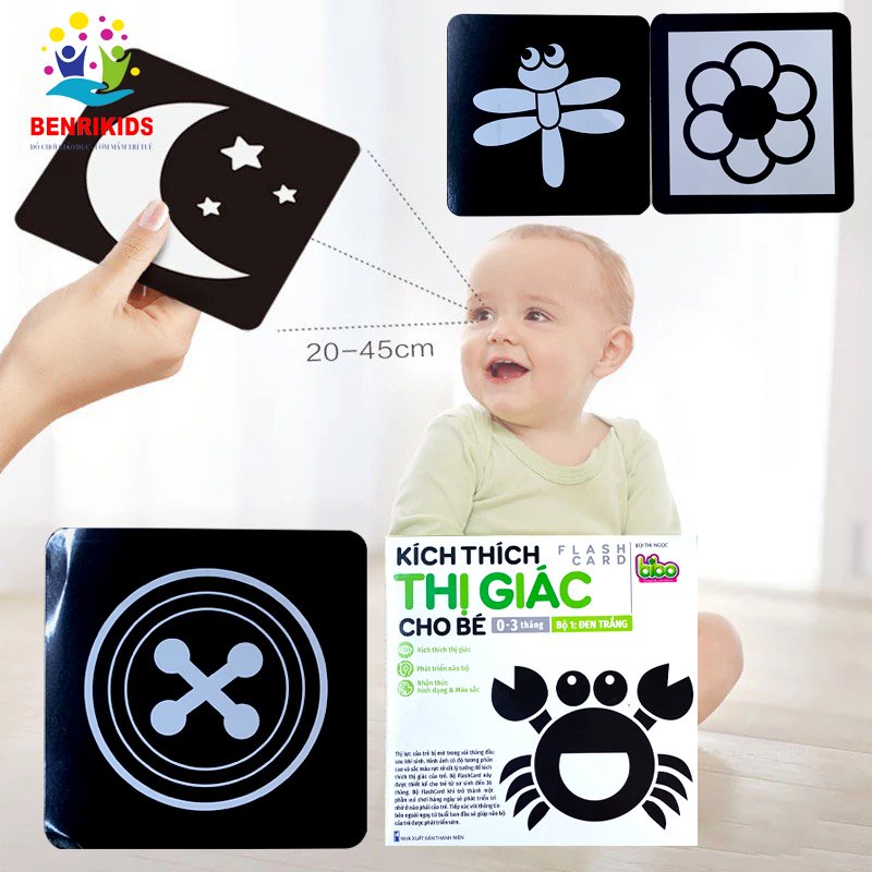 Thẻ Kích Thích Thị Giác Cho Bé Sơ Sinh 2 Mặt Giúp Bé Phát Triển Thị Giác Từ Những Năm Tháng Đầu Đời