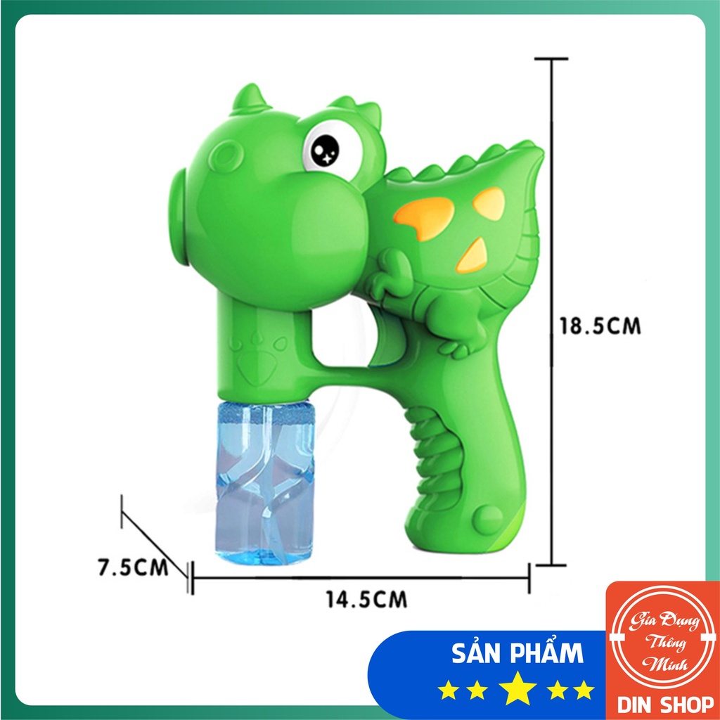 Cá heo thổi bong bóng ❤️CÓ ĐÈN❤️ Súng đồ chơi bắn bong bóng xà phòng hình cá heo có đèn cho bé