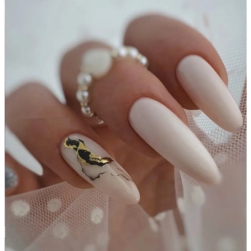 1 Tờ Miếng Dán Trang Trí Móng Tay Nghệ Thuật Họa Tiết Kẻ Sọc/Hình Học/ Gợn Sóng Màu Vàng Đồng DIY