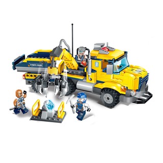 Đồ chơi lắp ghép xếp hình Qman 2407 - Xe vận chuyển Kyanite