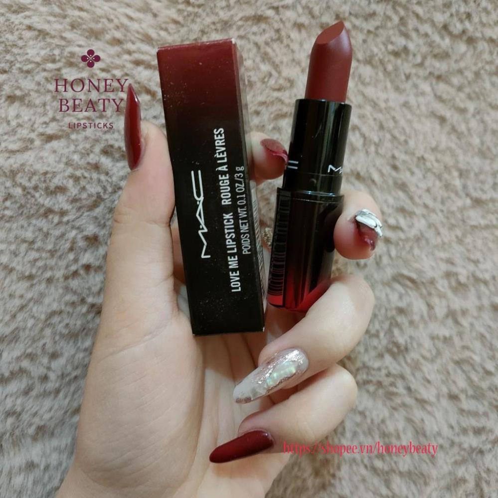 Son lì Mac love me lipstick rouge à lèvres Màu 423 E for effortless 3g sắc đỏ quyến rũ và mê hoặc | BigBuy360 - bigbuy360.vn