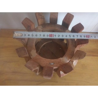chậu gỗ sen tròn size 20cm