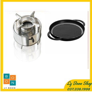 [COMBO] Tặng 💖 Freeship💖  BẾP CỒN + CHẢO GANG ĐEN LOẠI 1