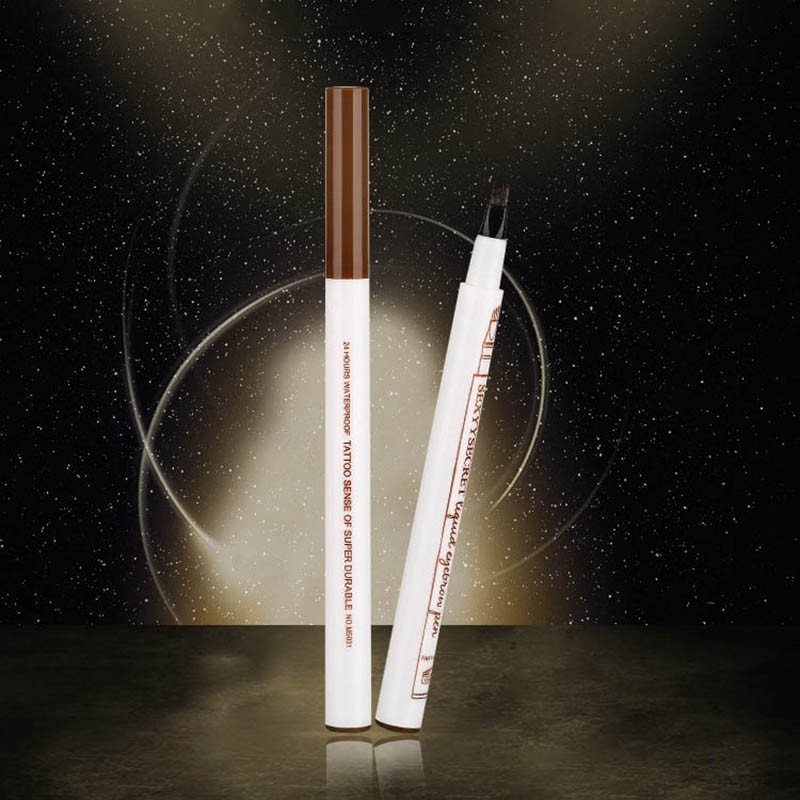 Bút kẻ lông mày dạng lỏng ngòi 4 ngạnh siêu mỏng trang điểm tự nhiên | BigBuy360 - bigbuy360.vn