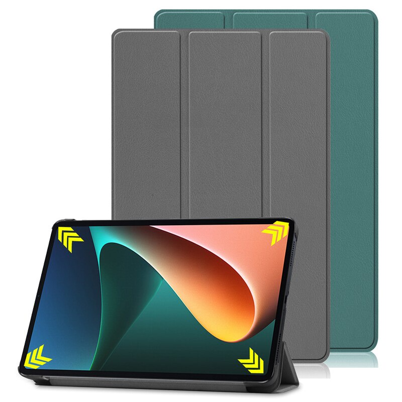 Bao Da Pu Máy Tính Bảng Nắp Gập Thông Minh Kèm Giá Đỡ Đứng Cho Xiaomi Mipad 5 Mipad 5 Pro 2021 11inch