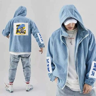 Áo khoác jean UNISEX Nam - Nữ mang được - ABC8