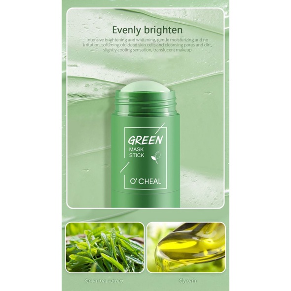 (Hàng Mới Về) Mặt nạ bùn trà xanh dưỡng ẩm kiềm dầu - green mask stick  Ouqianya | BigBuy360 - bigbuy360.vn