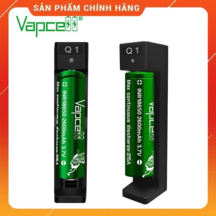 [HÀNG MỚI VỀ] SẠC ĐƠN VAPCELL Q1 sạc đủ các loại pin sạc