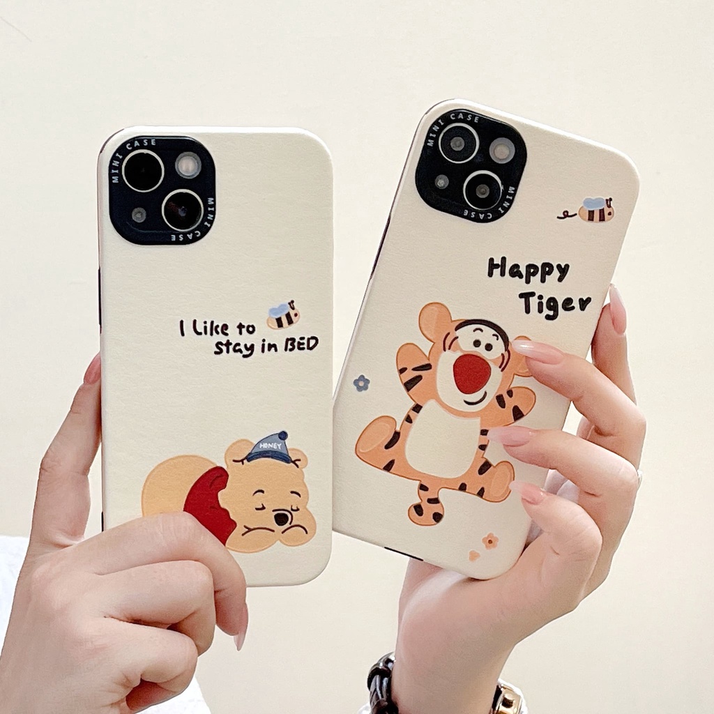 Ốp Điện Thoại Họa Tiết Hoạt Hình Winnie and Friend / Tiger Dễ Thương Chống Sốc Cho Iphone