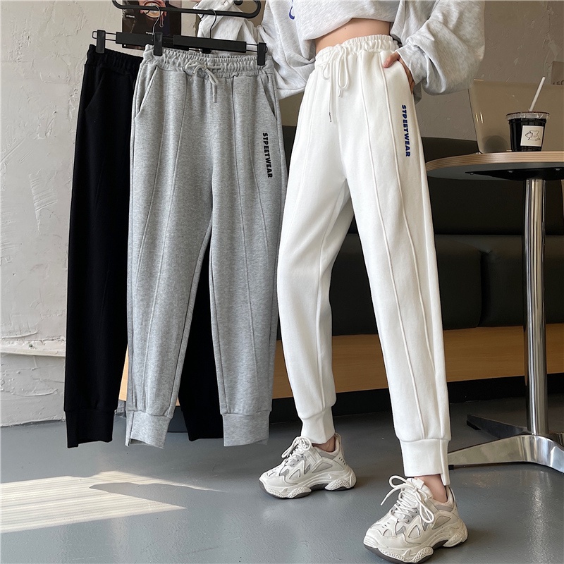 SUXI Quần ống rộng thiết kế mới thời trang mùa thu theo phong cách Hàn Quốc sành điệu dành cho nữ