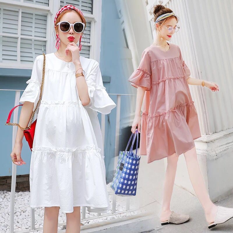 Đầm Bầu Vải Cotton Nguyên Chất Phong Cách Mới 2022