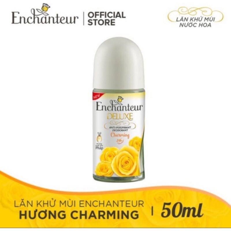 Lăn khử mùi Enchanteur hương charming 50ml ( vàng )