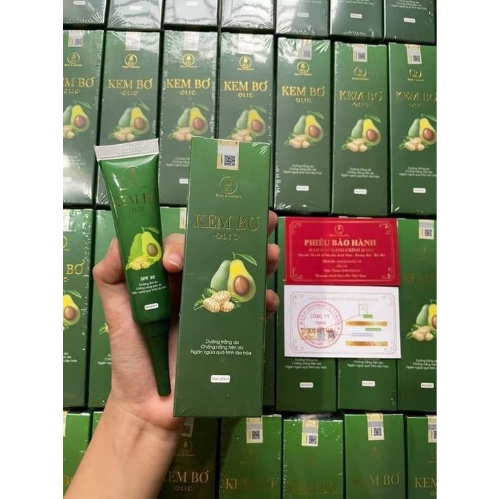 [combo 5 hộp ]Kem bơ cấy trắng nano olic