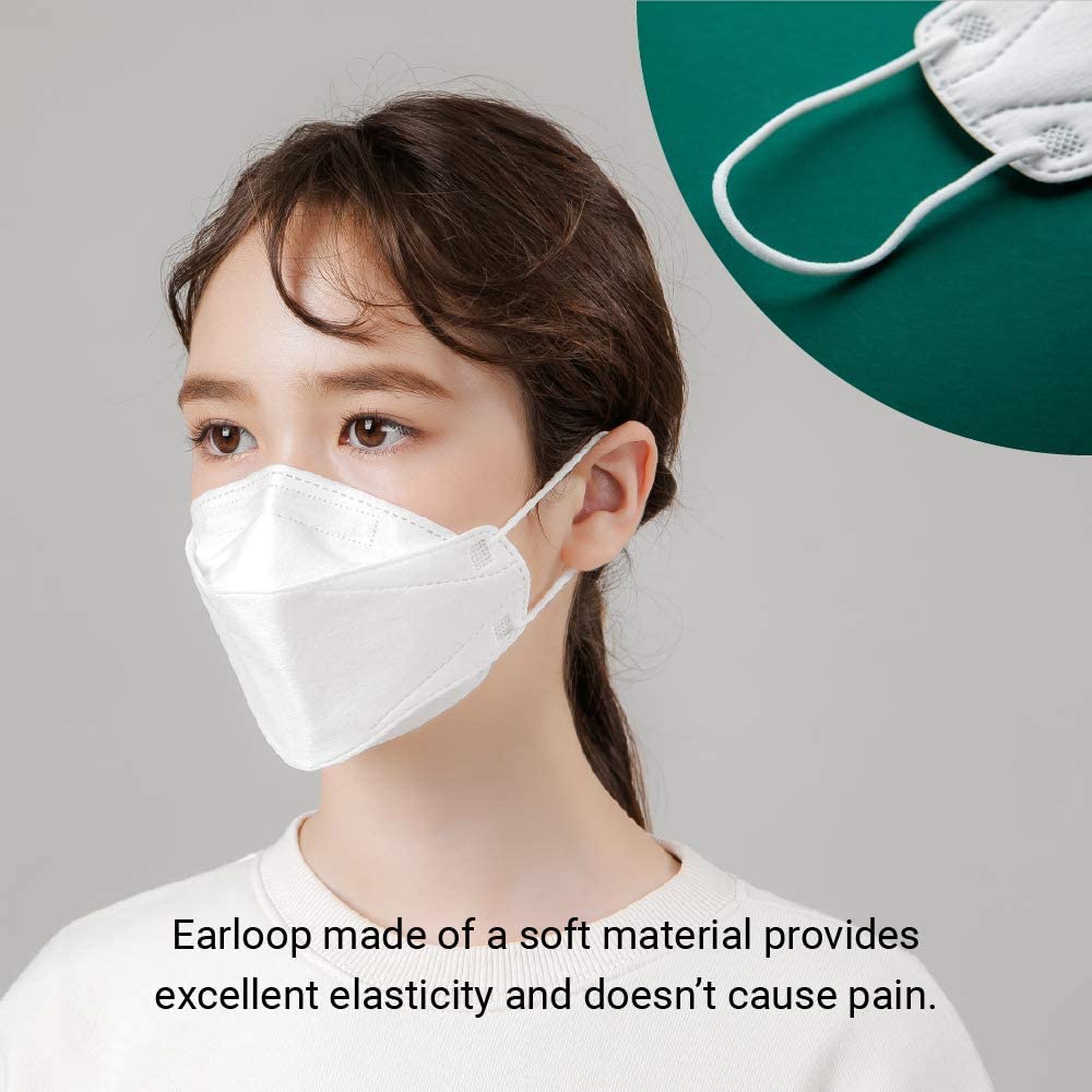 Set 10 Khẩu Trang 4Ply KF94 pm2.5 Bảo Vệ Chống Bụi Pm94 Có Thể Tái Sử Dụng