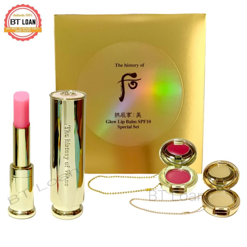 [ Siêu Khuyến Mãi ] Set Son dưỡng môi đông y hoàng cung whoo Glow clip balm