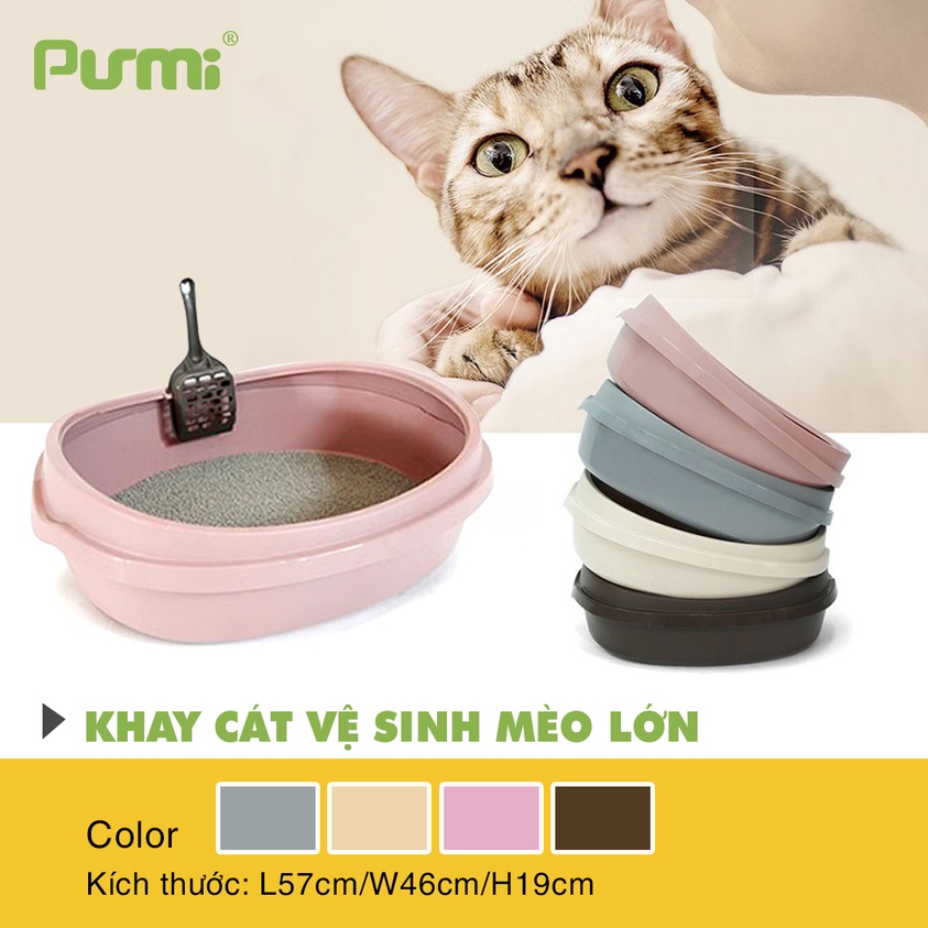 𝗨𝗿𝗯𝗮𝗻_𝗣𝘂𝗿𝗺𝗶_Khay vệ sinh cho mèo size lớn Hàn Quốc