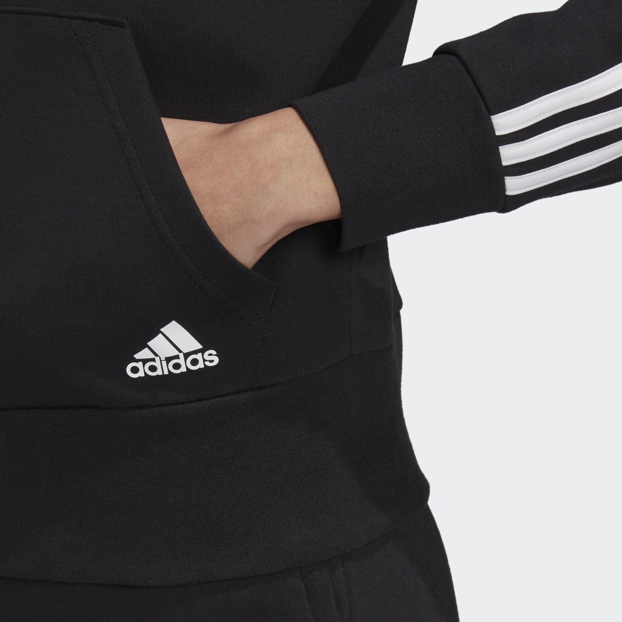 Áo Hoodie adidas NOT SPORTS SPECIFIC 3-Stripes đen FR5113 | BigBuy360 - bigbuy360.vn