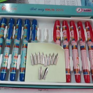Bút máy hồng hà 2271 tặng kèm ngòi
