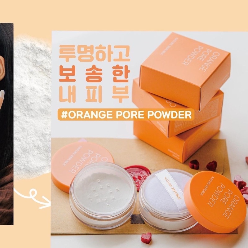 Phấn bột kiềm dầu NATURE REPUBLIC Botanical Orange Pore Powder 4g