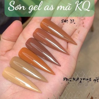 Sơn gel AS màu nâu cà phê ( mã KQ - chai đen )