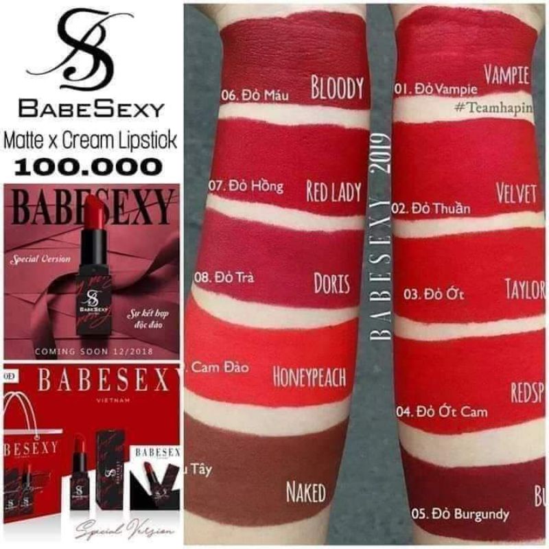 Son sáp babe sexy hàng thanh lý babesexy