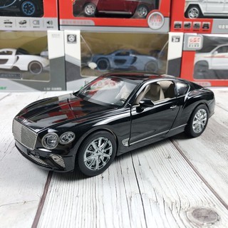 Xe mô hình tĩnh tỉ lệ 1:24 ô tô Bentley Continental GT 2 cửa hãng XLG có 3 màu Đen, Trắng, Xanh