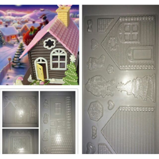 Bộ khuôn ngôi nhà socola