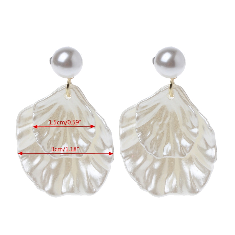 Khuyên tai dáng dài hình vỏ sò độc đáo