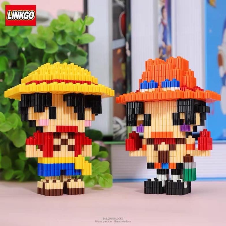 Lego tự lắp ráp nhiều chi tiết phim hoạt hình One Piece Luffy Ace Zoro  Nami Chopper