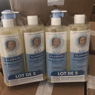 Sữa tắm gội Klorane bebe 2 in 1
