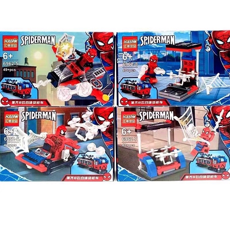 Lắp ráp 8in1 Xe Tải Spider Man Người Nhện 6962