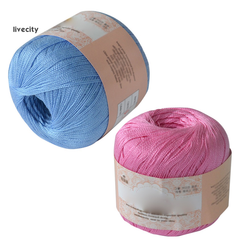 Cuộn len cotton rất bền dùng để đan len tiện dụng