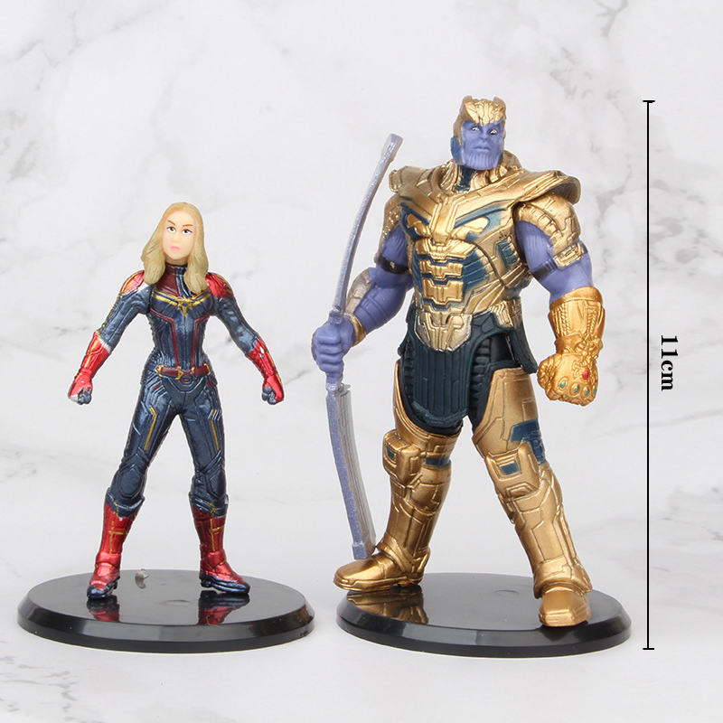 Set 8 Mô Hình Đồ Chơi Nhân Vật Siêu Anh Hùng Avengers