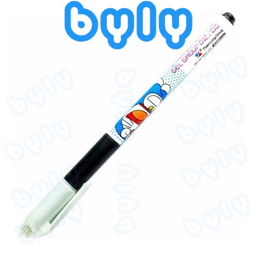 Bút gel nước Doraemon 𝑻𝒉𝒊𝒆̂𝒏 𝑳𝒐𝒏𝒈 GEL-012/DO ngòi 0.5mm - ByLy Store
