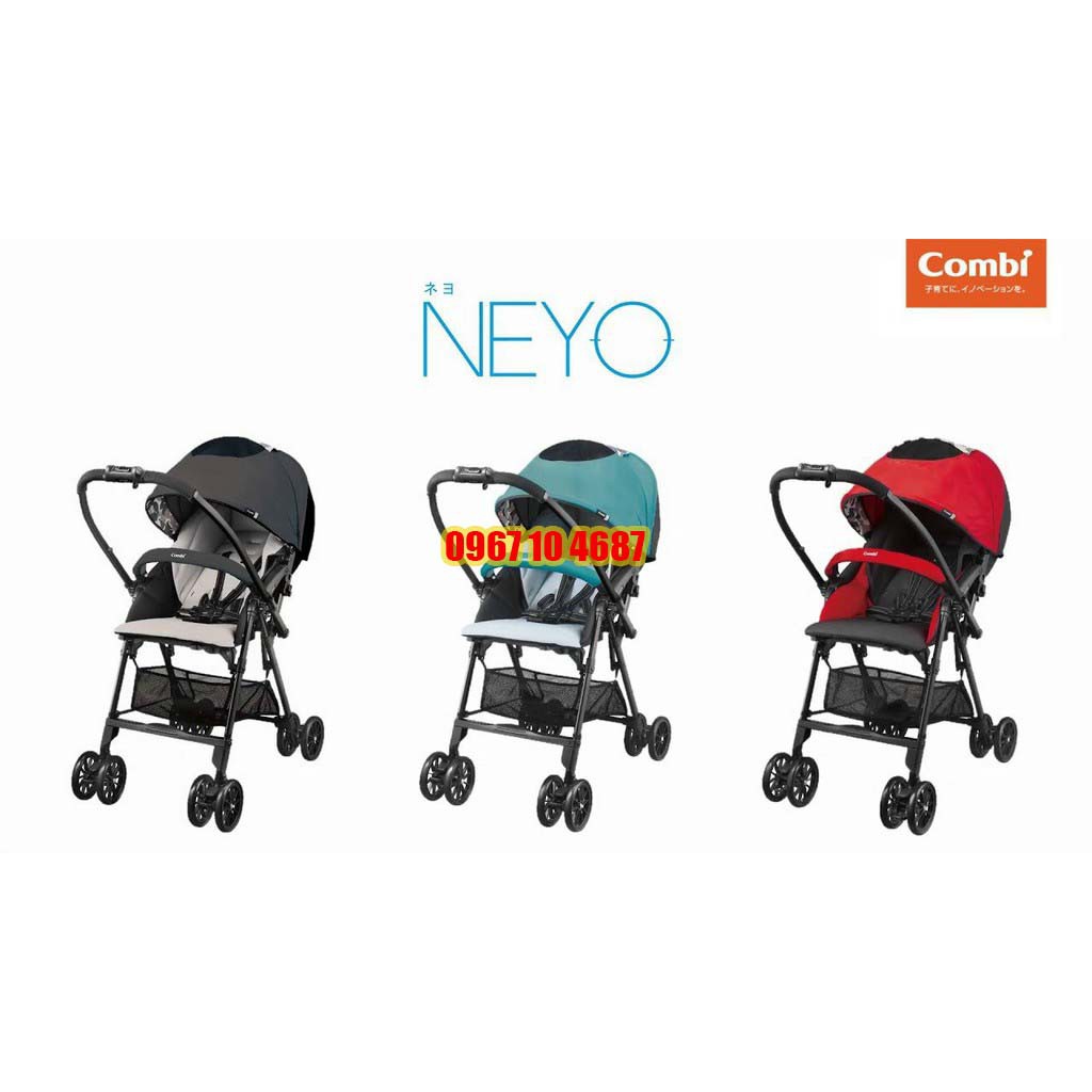 Xe đẩy em bé 2 chiều cao cấp Nhật Bản: Combi NEYO / COMBI HANDY S chống gù siêu nhẹ