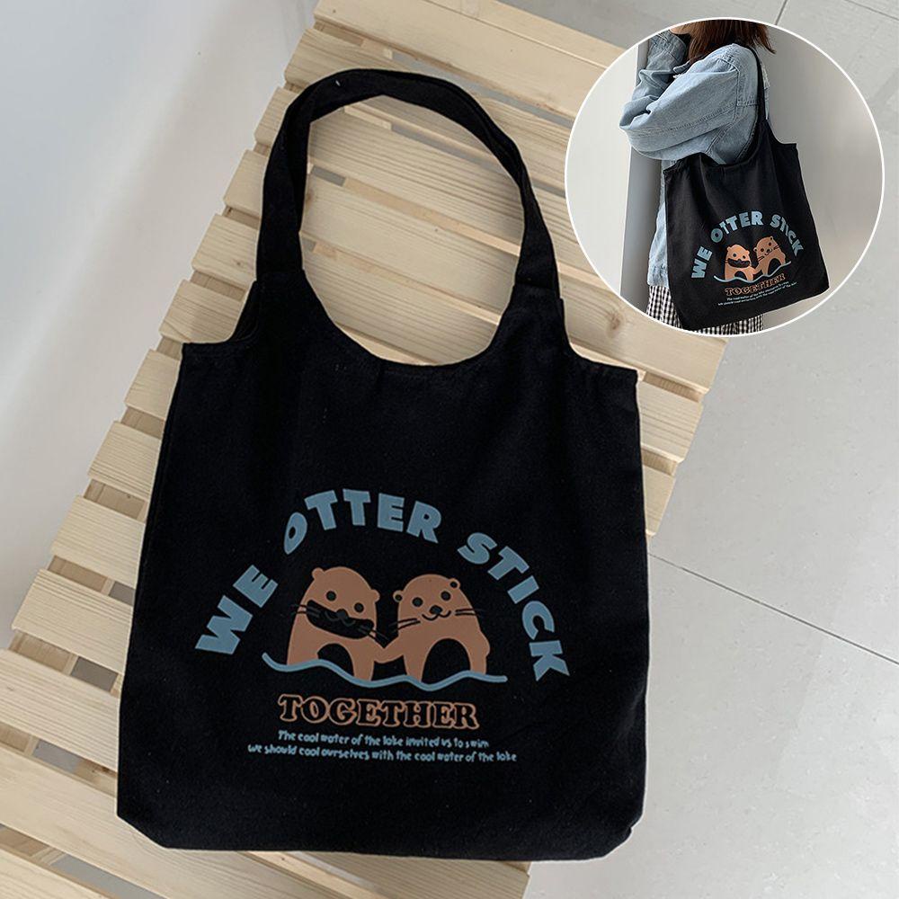 Túi Đeo Vai Cỡ Lớn In Họa Tiết Hoạt Hình Dễ Thương