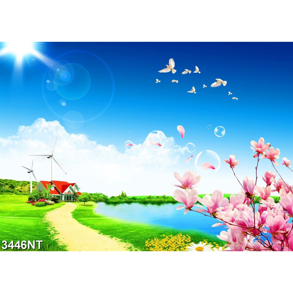 TRANH DÁN TƯỜNG 3D PHONG CẢNH,CẢNH VẬT, CẢNH TRANG TRÍ,THIÊN NHIÊN.