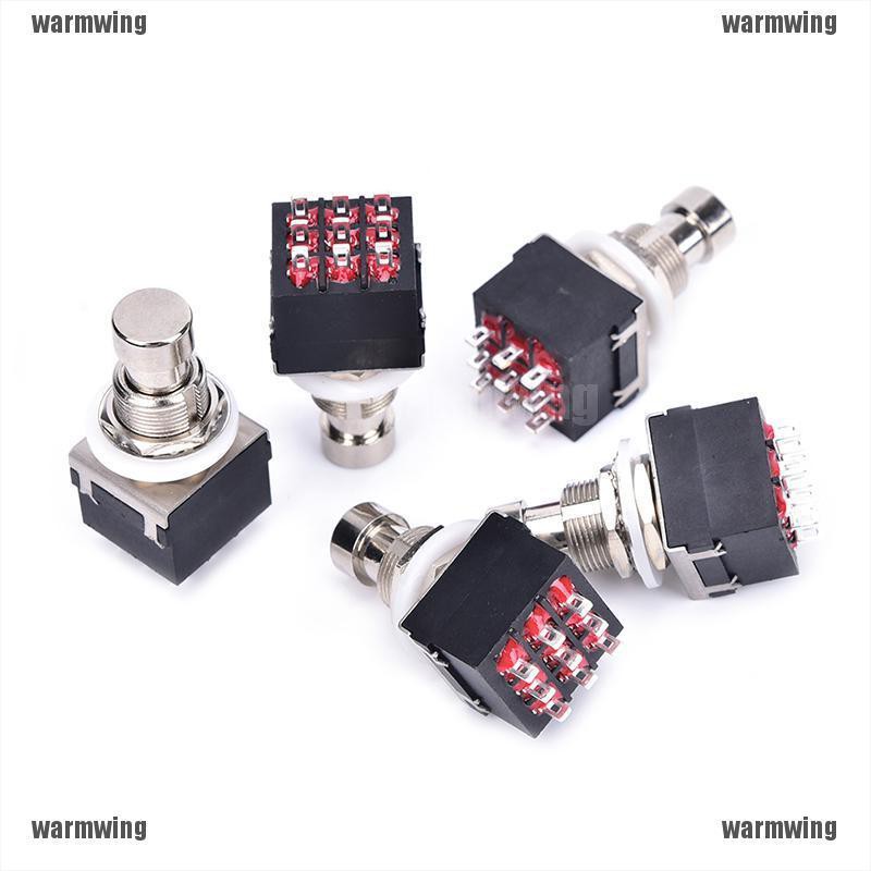 Set 5 Bàn Đạp Tạo Hiệu Ứng 3PDT 9-Pin Bằng Kim Loại Cho Đàn Guitar