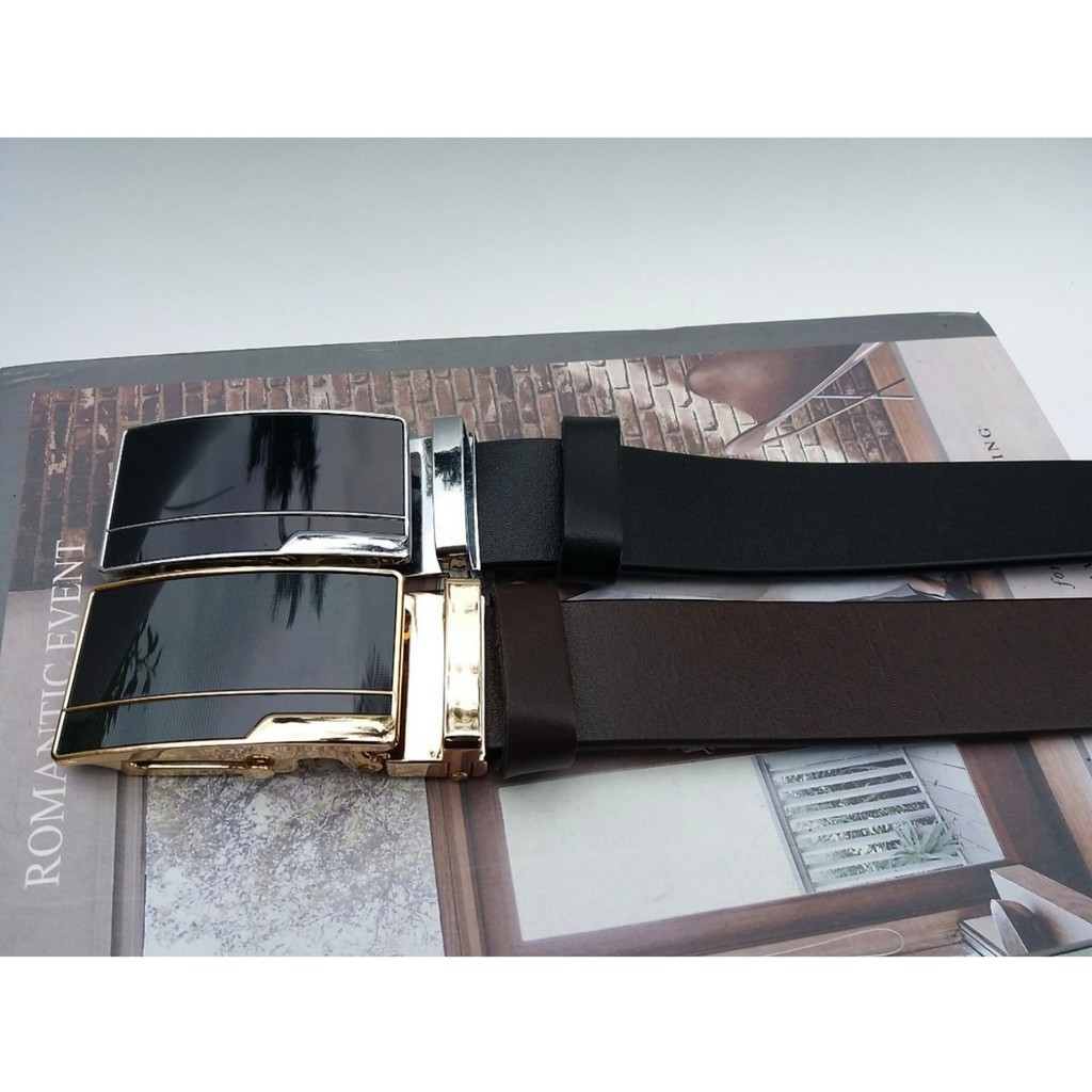 Thắt lưng nam da thật  Da bò 1 miếng khóa kim