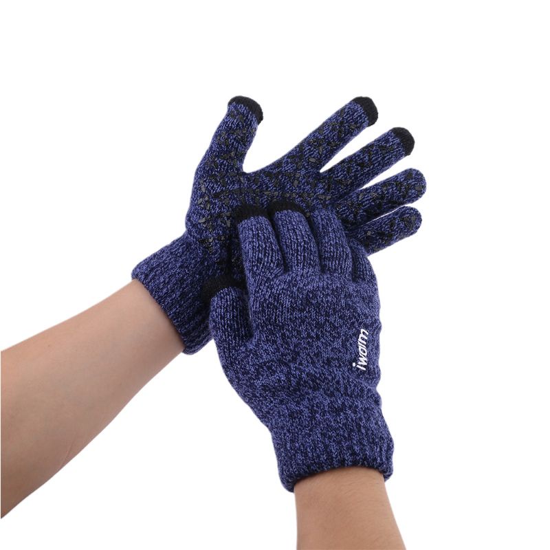 Găng Tay Trượt Tuyết Mùa Đông Hai Lớp Lót Nhiệt Cảm Ứng Cho Nam Nữ