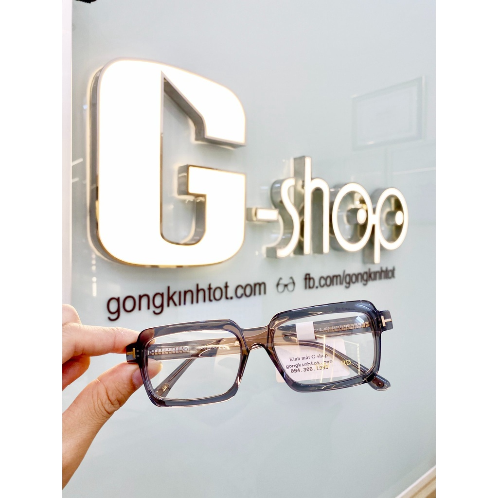 Gọng kính TF nhựa acetate mắt vuông siêu đẹp