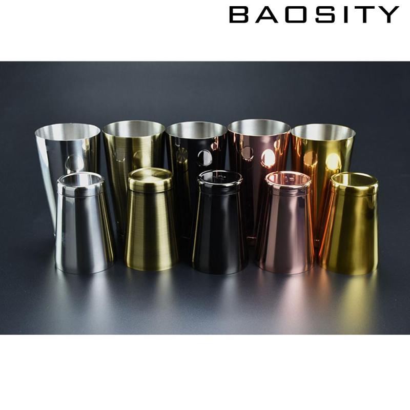 Boston Shaker Boston Tin 800ml & 500ml Set Bar Cocktail Equipment Silver