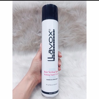 keo xịt tóc Lavox 420ml nắp đen keo cứng