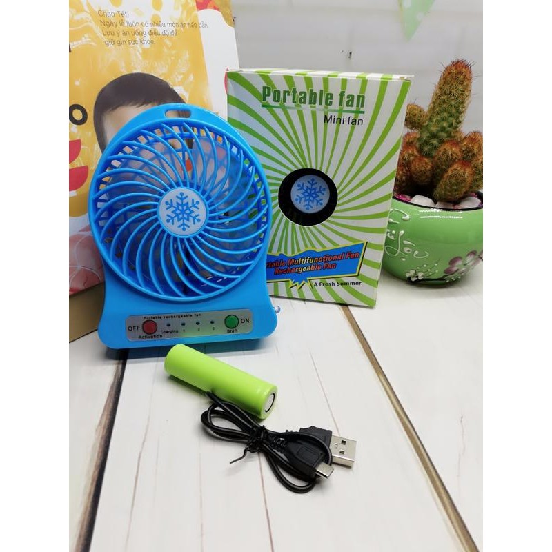 QUẠT MINI 3 TỐC ĐỘ SẠC CỔNG USB -dc1125 | BigBuy360 - bigbuy360.vn