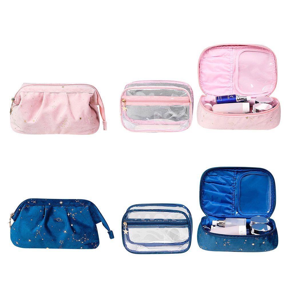 MIH Túi Đựng Mỹ Phẩm Cỡ Lớn Chất Liệu Nhung Cho Nữ