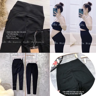 (BIGSIZE) Quần legging cạp cao 7 phân,  quần legging nâng mông, gen bụng  (48-100kg)
