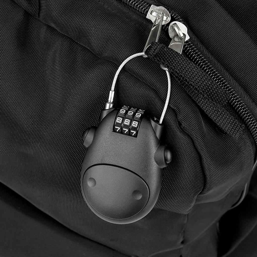 [CHOO] Helmet Coded Lock Telescopic Steel Cable Motorbike Combination Padlock Anti-theft Password Wheel Locking Tool