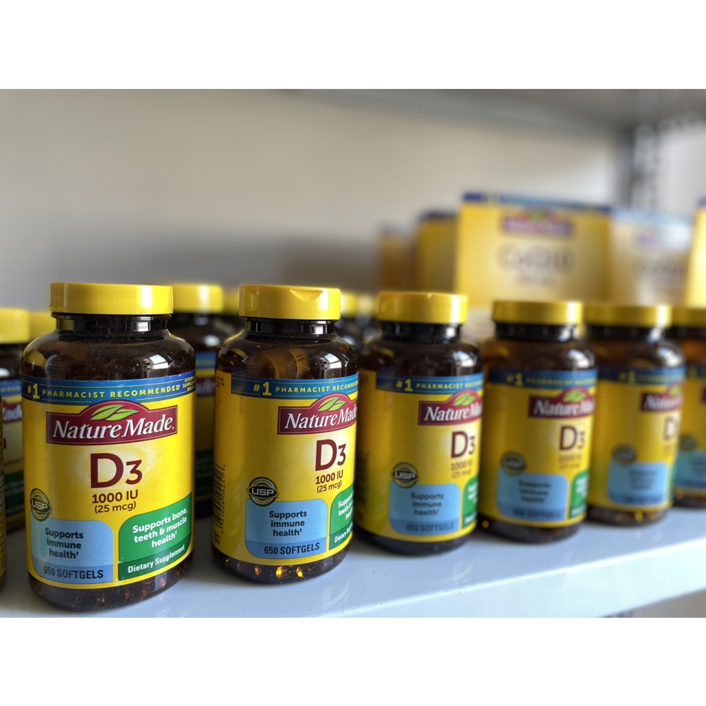 Viên Uống Bổ Sung Vitamin D3 Nature Made 300v SeeMe beauty