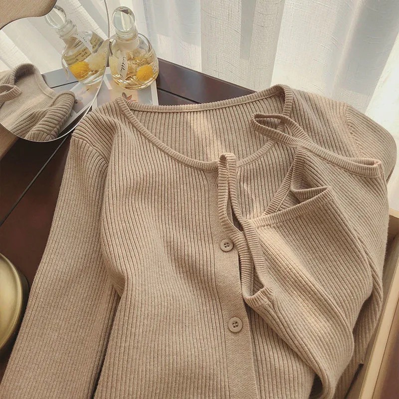 [ORDER TAOBAO] SET ÁO CARDIGAN LEN TĂM CO DÃN